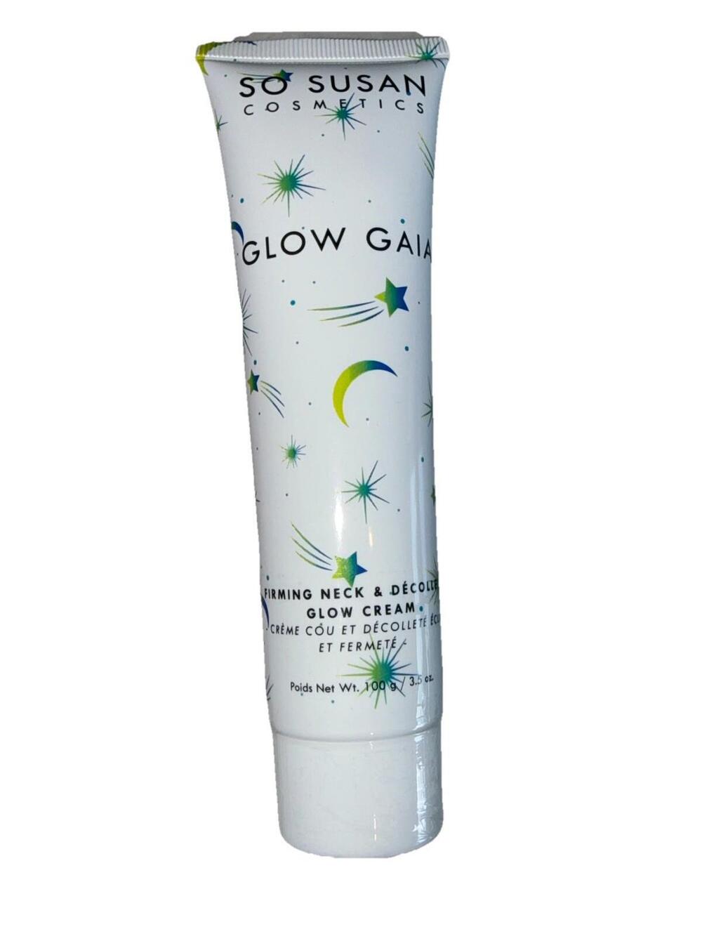 NEW So Susan Cosmetics GLOW GAIA Firming Neck & Decollete Glow Cream 3.5 oz NIP